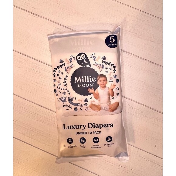 Milestone Blanket Millie Moon Diaper 2022 Ultrasound Ornament Bundle Baby B3 - Picture 3 of 9